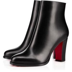 Christian Loubotin Adox 85 Black Heel Booties Size 40.5 women’s